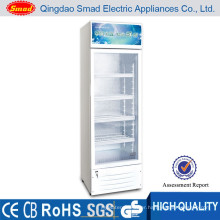 display counter commercial juice single door refrigerator with lock and key